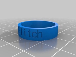 glitch 5854 ring rings customized 3d print model - Mito3D