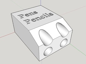 Modulares Behälter-Stift-Stift-Halter Elektronik 3d print model - Mito3D