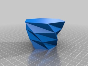 facettierte vase Container angepasst 3d print model - Mito3D