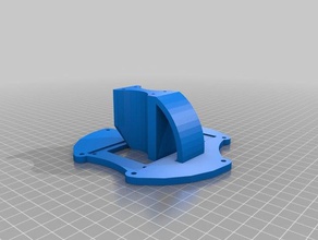 3dr rampas adaptador de placa doble ventilador 40mm la impresora partes 3d print model - Mito3D