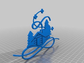 di natale decor casa fantasia forma decorazione ornamento 3d print model - Mito3D