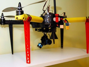 17cm t4 bacaklar rc araç quadcopter 3d print model - Mito3D