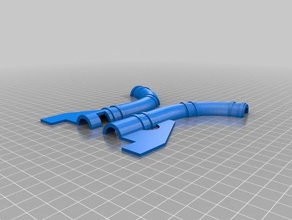 tube support replacement parts condensate pump supports 3d print model - Mito3D