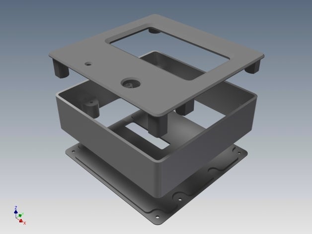 sainsmart 12864 lcd durumda 3d yazıcı parçaları 3D print model - Mito3D