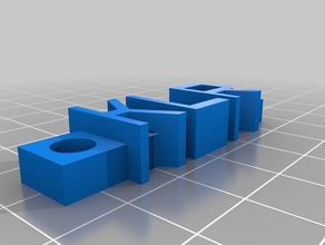 klr des lettres en relief de porte-clés personnalisé 3d print model - Mito3D