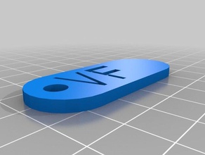 vf keychains customized 3d print model - Mito3D