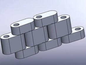 simple chain parts 3d print model - Mito3D