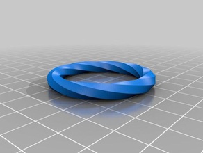 moebius bracelet 369 math art customized 3d print model - Mito3D