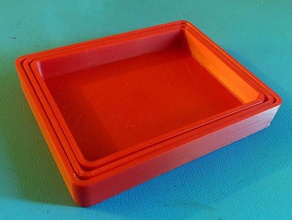 anpassbare verschachtelte Teile-Tablette diy container Container anpassen kundengebundene customizer dyi Schrauben stapelbar stapelbare box storage Aufbewahrungsbox 3d print model - Mito3D
