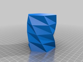 il mio personalizzato twisted poligono vaso 3 contenitori 3d print model - Mito3D