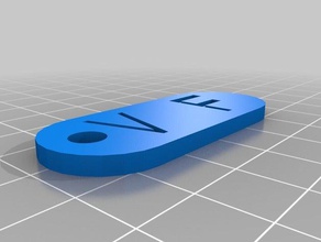 2 vf Anahtarlık özelleştirilmiş 3d print model - Mito3D