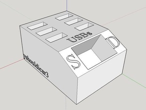 Modulares Behälter-usb-sd-Halter Elektronik 3d print model - Mito3D