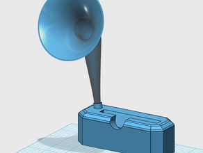 dock galaxy note 3 mobile phone docking horn speaker 3d print model - Mito3D