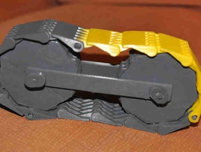 caterpillar track all parts mechanical toys 3d print model - Mito3D