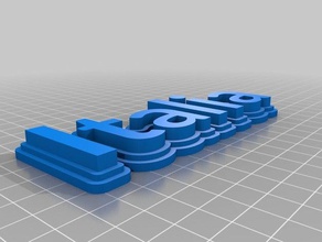 italia i portachiavi su misura tipo di carattere nome 3d print model - Mito3D
