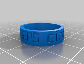 bpjeps ring rings customized 3d print model - Mito3D