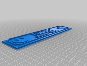 nome del tag office personalizzato 3d print model - Mito3D