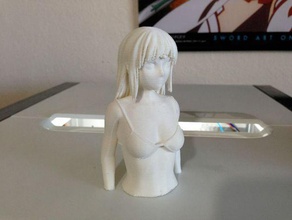 hana bust remix sculptures girl woman 3d print model - Mito3D
