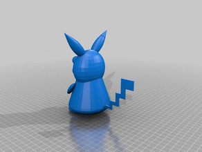 pikachu vidéo jeux pokemon 3d print model - Mito3D