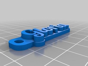 mi personalizados multilínea tag llavero de la gloria llaveros 3d print model - Mito3D