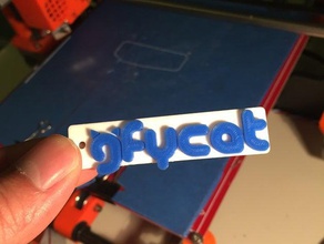 gfycat key-tag Schlüsselanhänger 3d print model - Mito3D