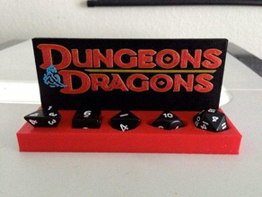 dnd dados de exibição dungeons dragons 3d print model - Mito3D