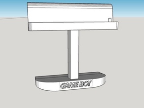 game boy micro sp stand 3d printing gameboy nintendo 3d print model - Mito3D