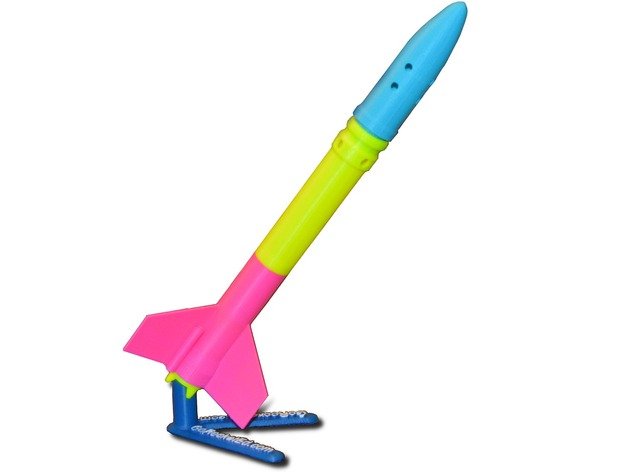 rocketed model rocket family learning science education stem 3D print model - Mito3D