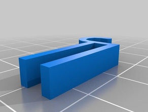 ikea glass shelf hook office customized 3d print model - Mito3D