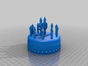 pastel de caja alimentos beber 3d print model - Mito3D