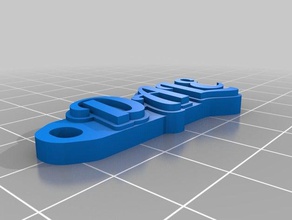 dale keychain keychains customized 3d print model - Mito3D