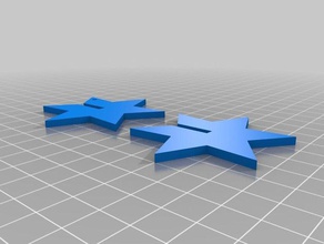 il mio personalizzato 2 pezzo parametrico stelle per la matematica arte 3d print model - Mito3D