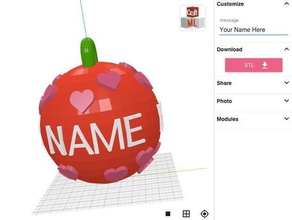 craftml custom message ornament art 3d print model - Mito3D