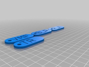 vmf blr alw tr dog tags Schlüsselanhänger angepasst 3d print model - Mito3D
