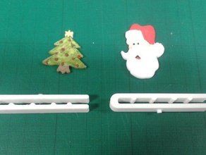 navidad clip de corbata accesorios el árbol santa 3d print model - Mito3D