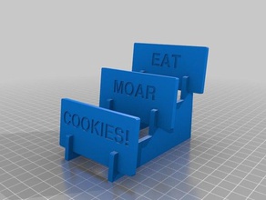 cookie titular de la bandeja cocina comedor 3d print model - Mito3D