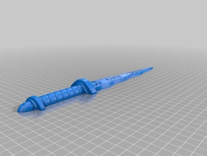 crystals dark one dagger scans replicas customized 3d print model - Mito3D
