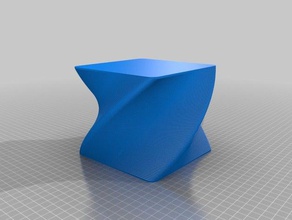 il mio personalizzato quadrato arrotondato vaso di coppa del braccialetto generatore arredamento 3d print model - Mito3D