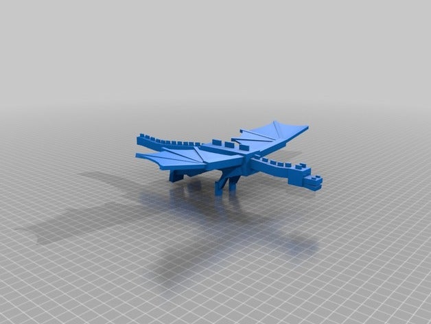 ender dragon video giochi enderdragon enderman minecraft figure 3D print model - Mito3D