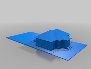 mansão 3d impressão 3d print model - Mito3D