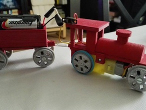 tren juguete imprimible brinquedos jogos Impressora 3d de construção elétrico trem brinquedo 3d print model - Mito3D