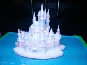 cinderellas castillo fijo de los edificios estructuras 3d print model - Mito3D