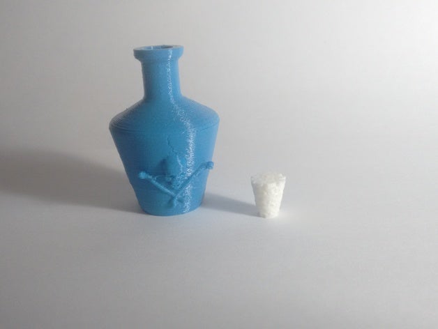 poison bottle sculptures 3D print model - Mito3D