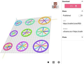 craftml roda personalizáveis passatempo 3d print model - Mito3D