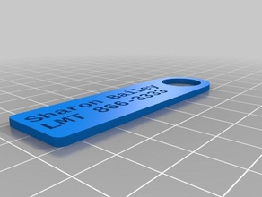sharon phone key tag organization customized 3d print model - Mito3D