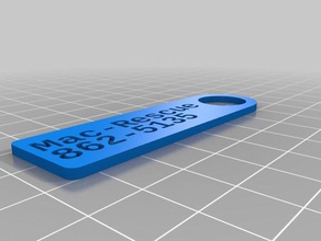 mac-rescue key tag organization customized 3d print model - Mito3D