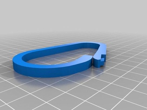 carabiners remix household curtain hook 3d print model - Mito3D