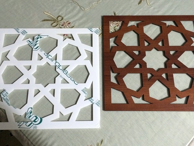 islámica de la estrella oficina 3D print model - Mito3D