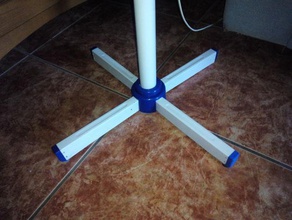 pata ventilador pie leg standing fan replacement parts 3d print model - Mito3D