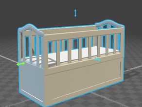 baby-Kinderbett andere 3d print model - Mito3D